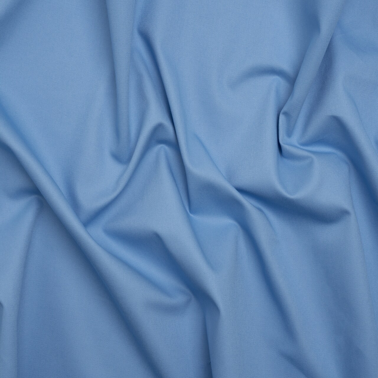 1 Yard Organic Cotton Twill Ice Blue and White Fabric 59 Inches Width